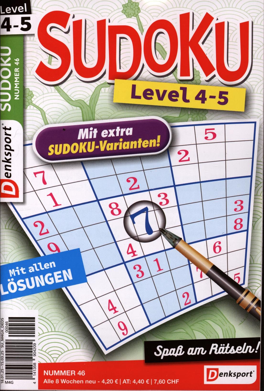 Denksport Sudoku Level 4-5 46/2025