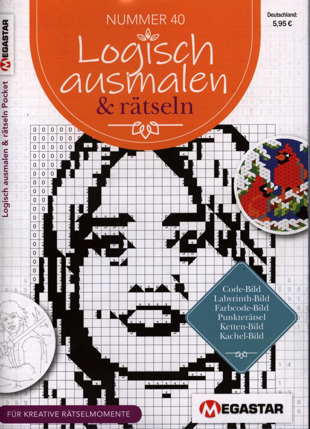Logisch ausmalen & rätseln Pocket 40/2025