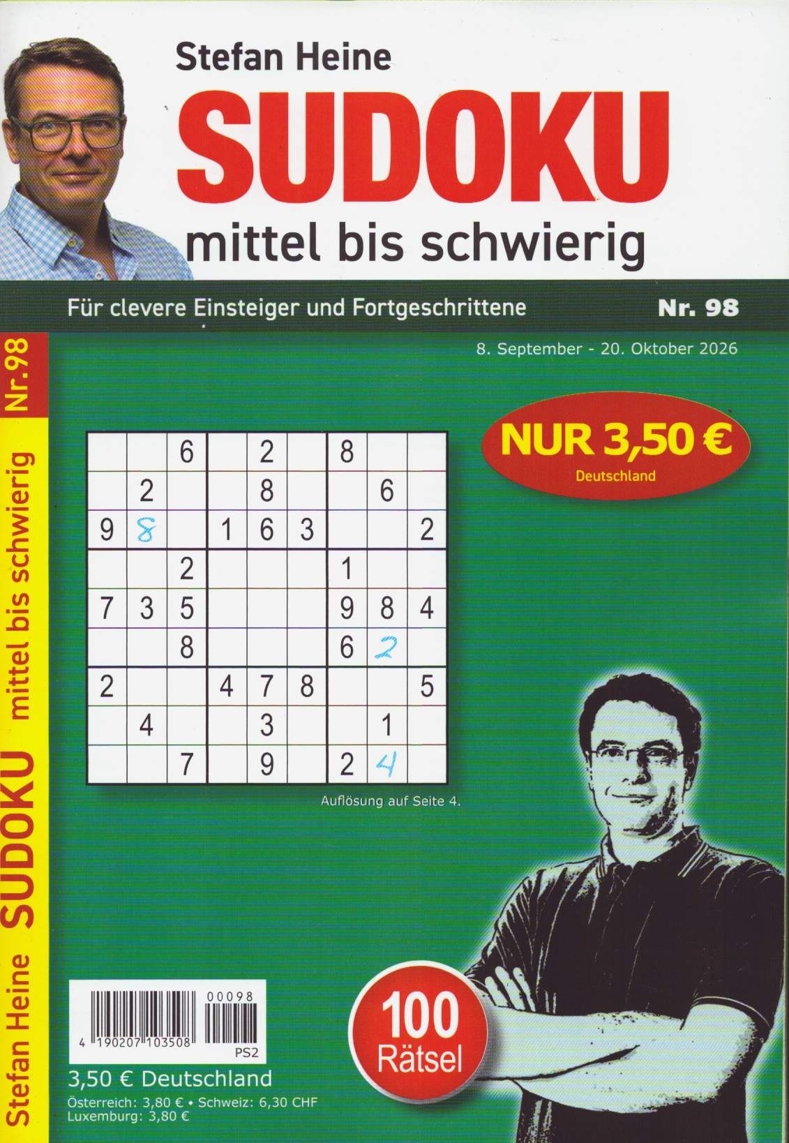 Sudoku mittel bis schwierig 98/2026