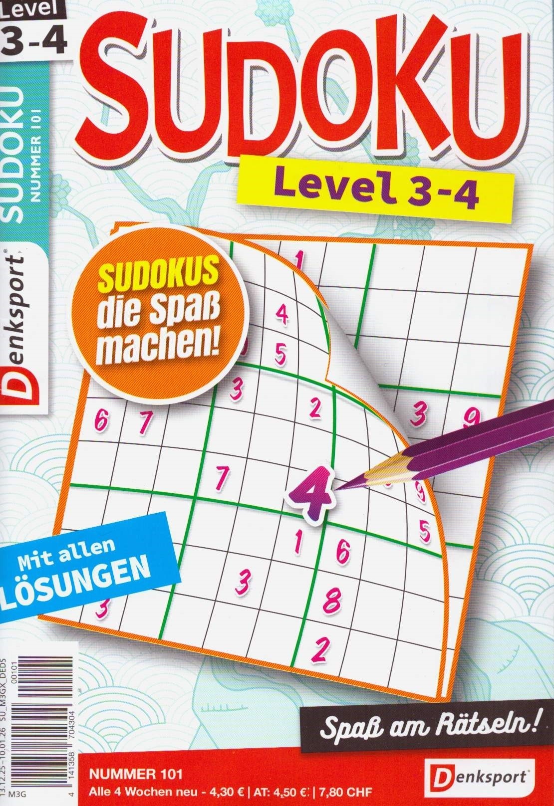 Denksport Sudoku Level 3-4 101/2025