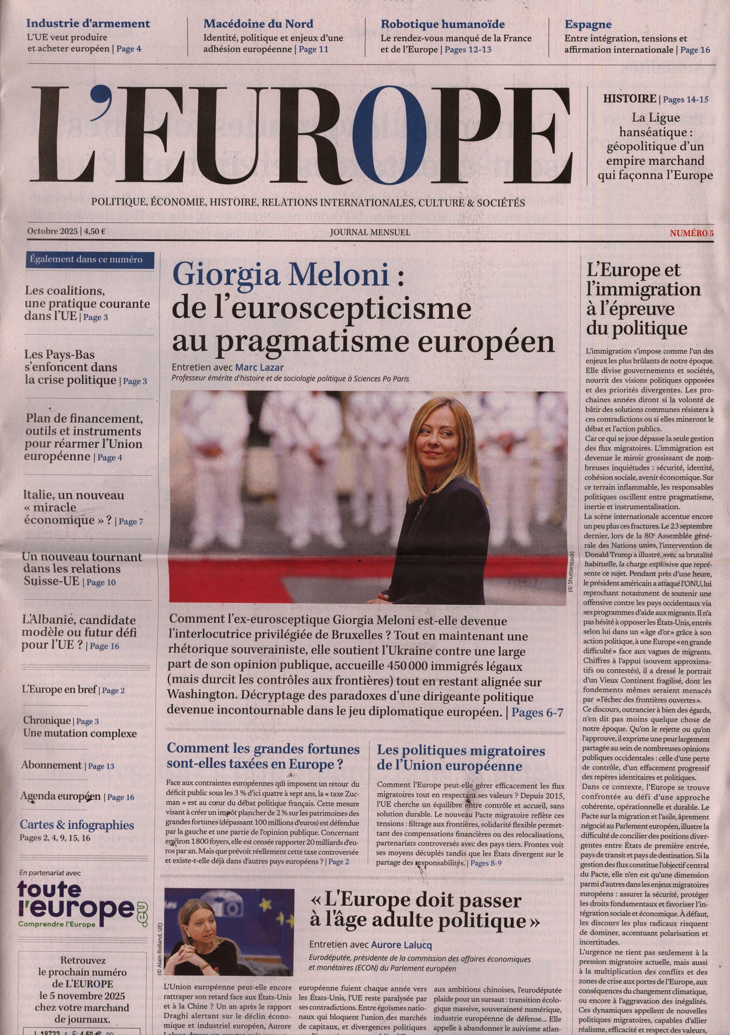 L'EUROPE 5/2025
