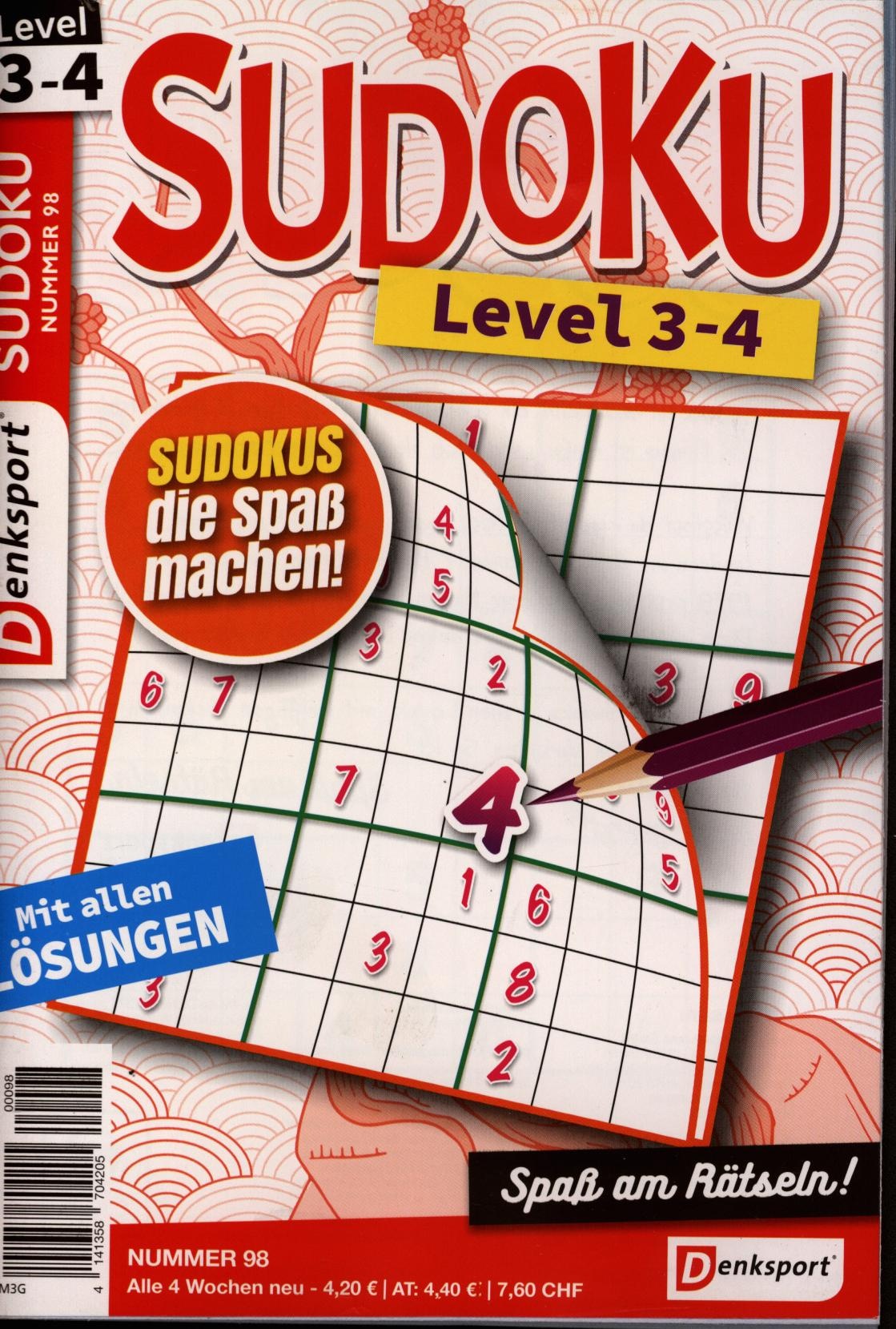 Denksport Sudoku Level 3-4 98/2025