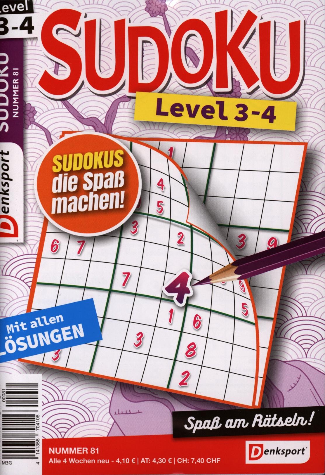 Denksport Sudoku Level 3-4 81/2024