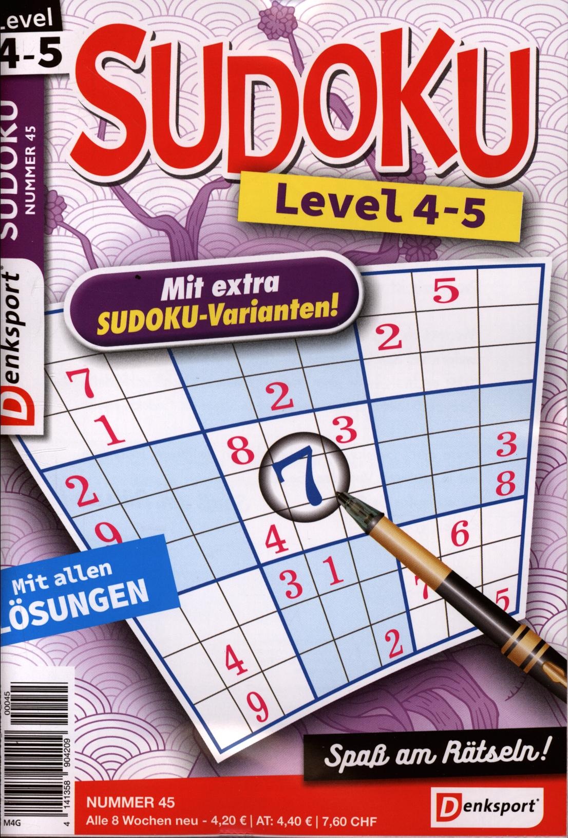 Denksport Sudoku Level 4-5 45/2024