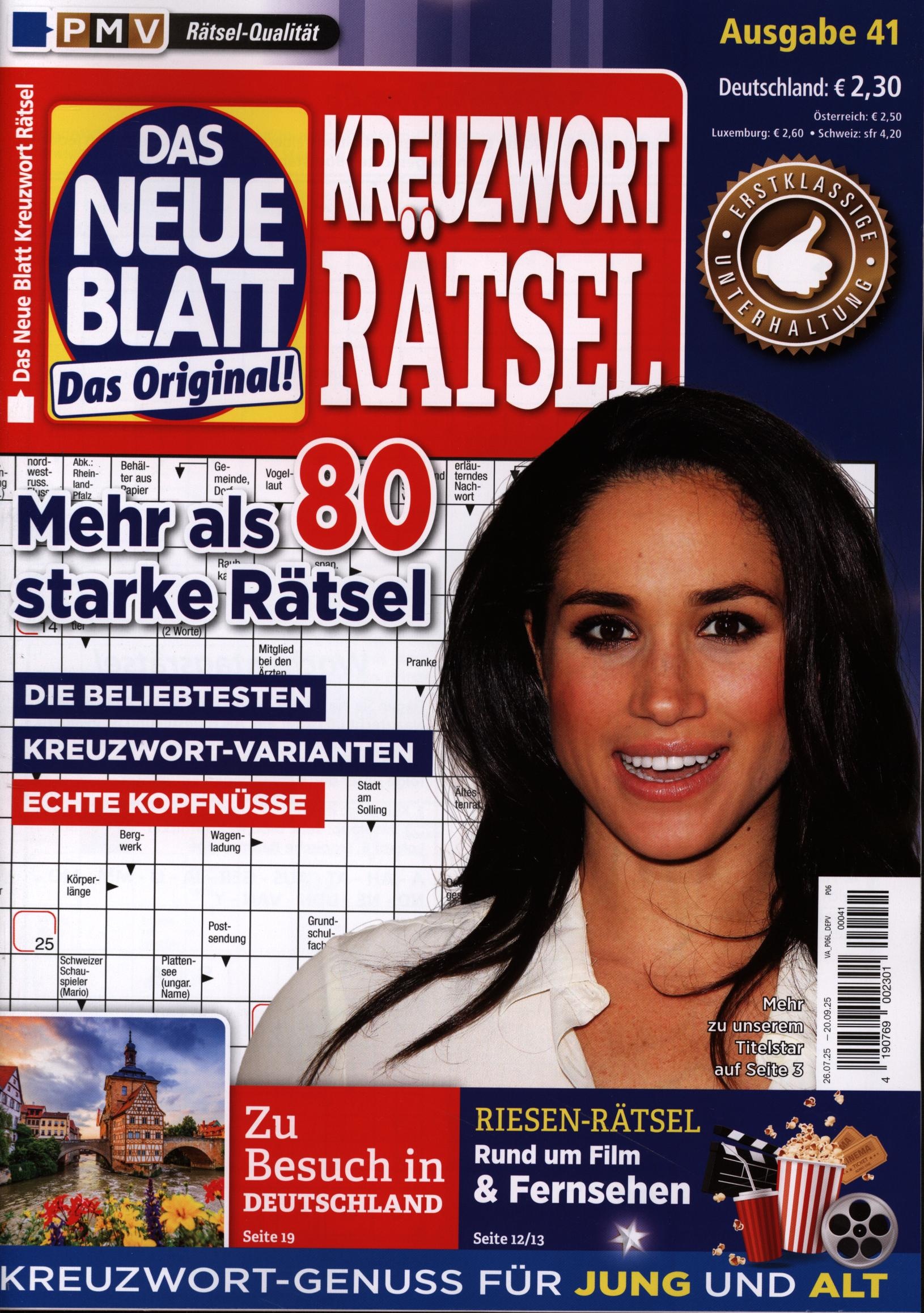 Das neue Blatt Rätsel 41/2025