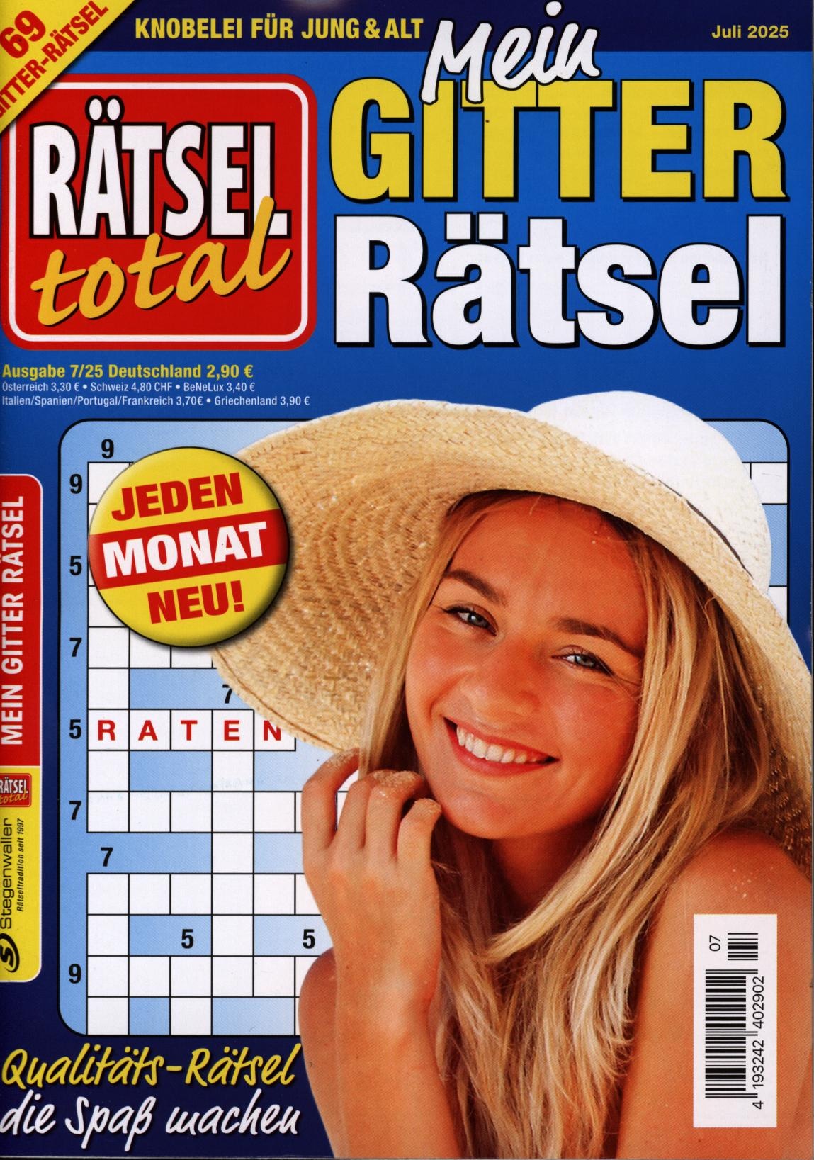 Rätsel total Mein Gitterrätsel 7/2025