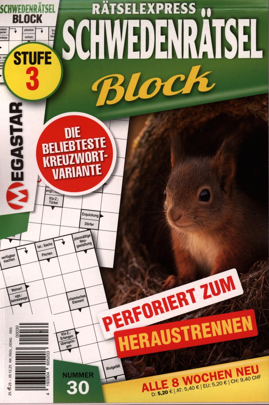 Rätselex.Schwedenrts Blck 30/2025 Rätselex.Schwedenrts Blck 30/2025