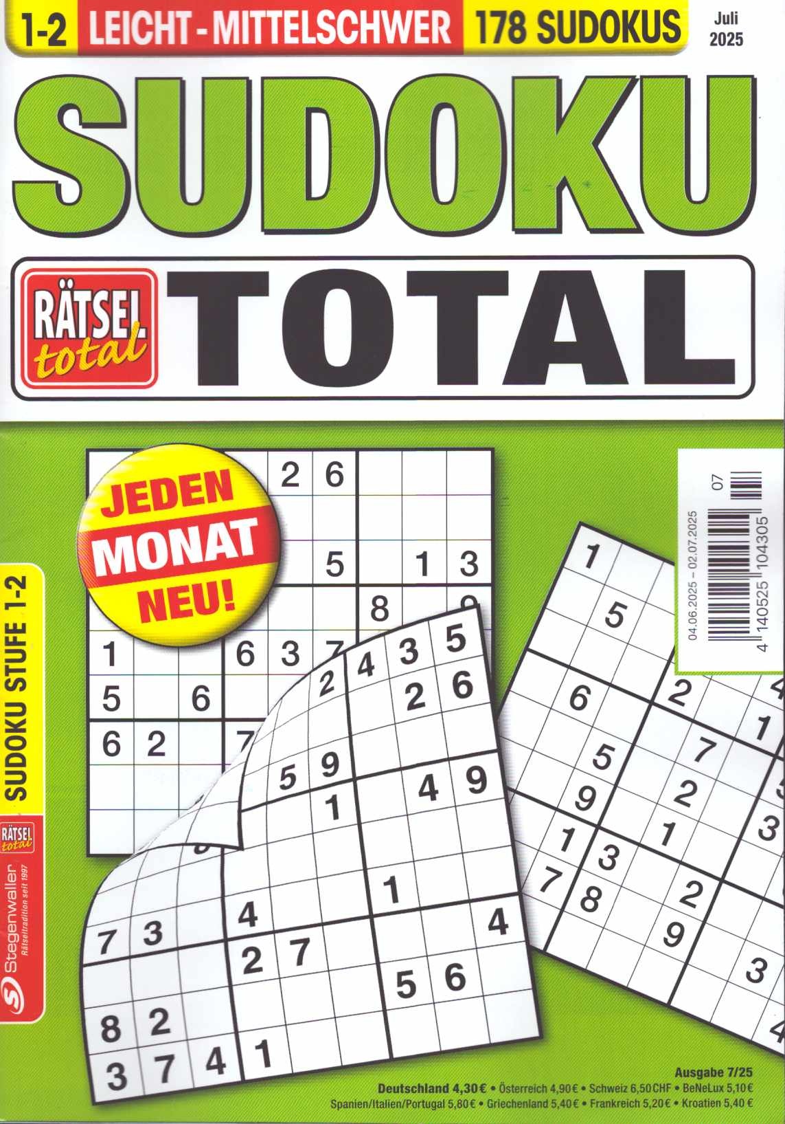 Rätsel tot.SudokuTotal1-2 7/2025