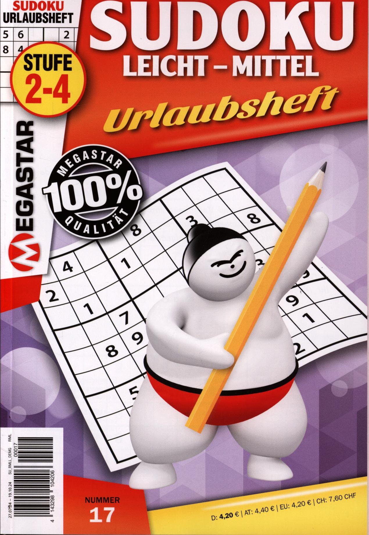 Megastar Sudoku Leicht-Mittel 17/2024