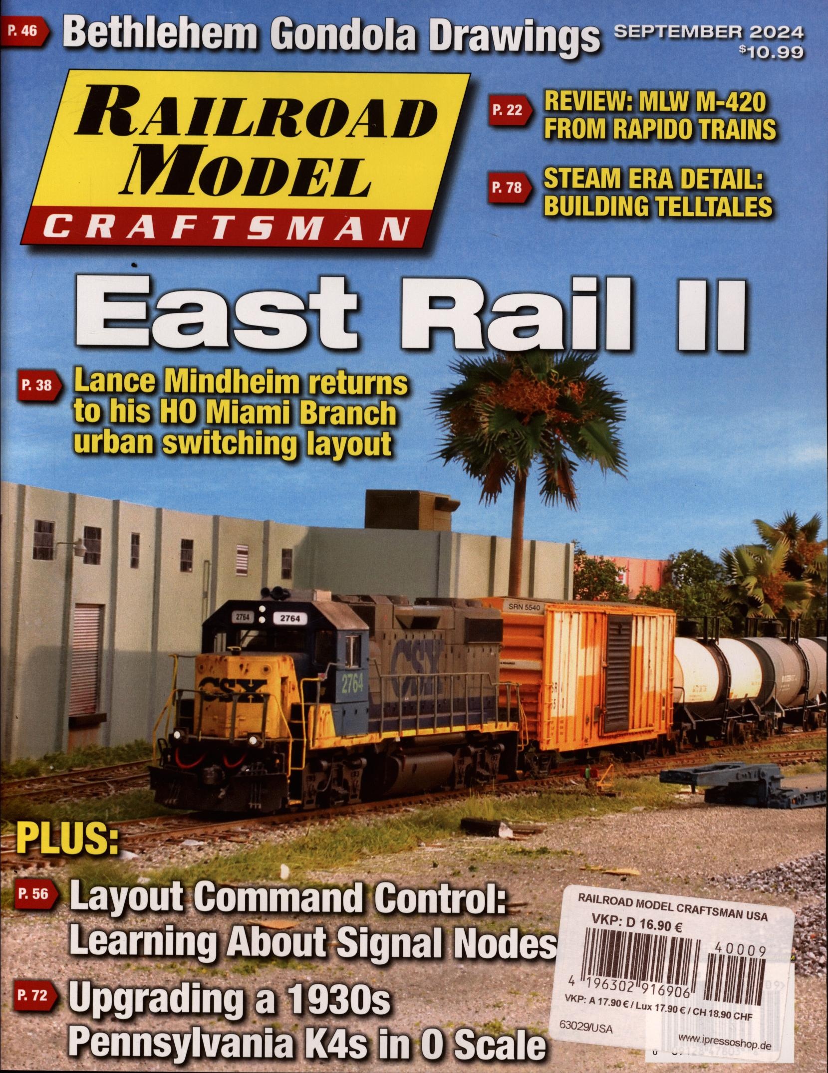 RAILROAD MODEL CRAFTSMAN 9/2024