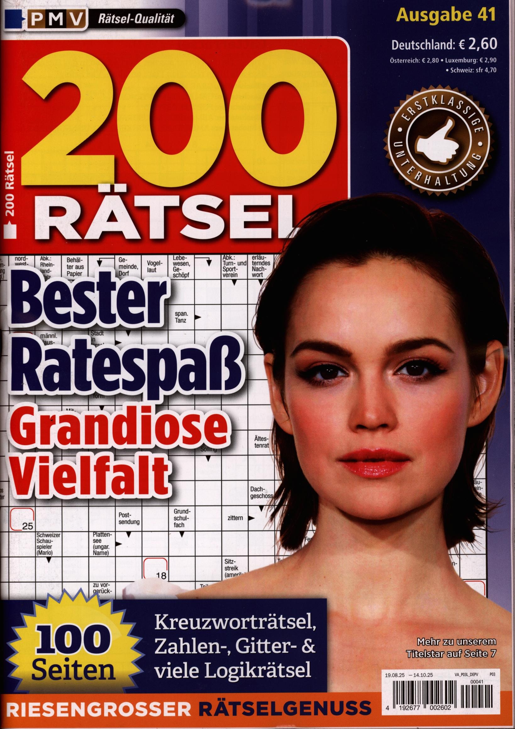 200 Rätsel 41/2025
