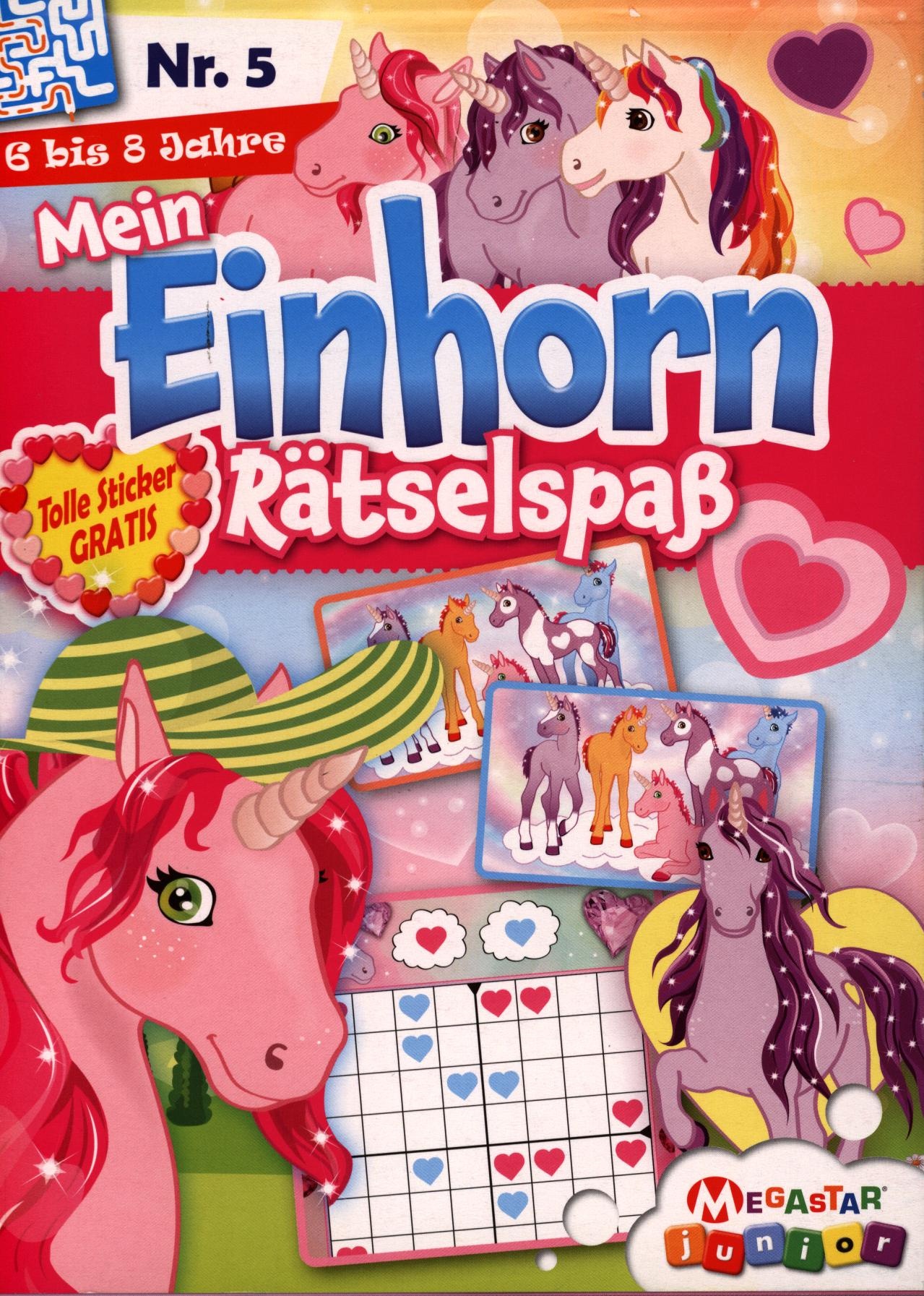 Mein Einhorn Rätselspaß (Block) 5/2025