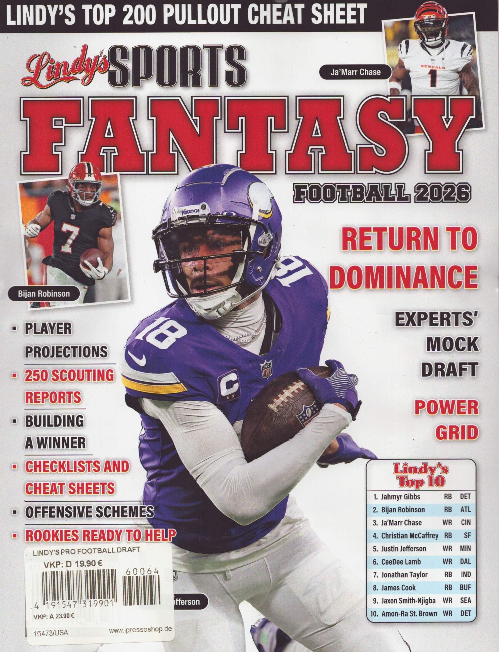 LINDY'S PRO FOOTBALL DRAFT 64/2026