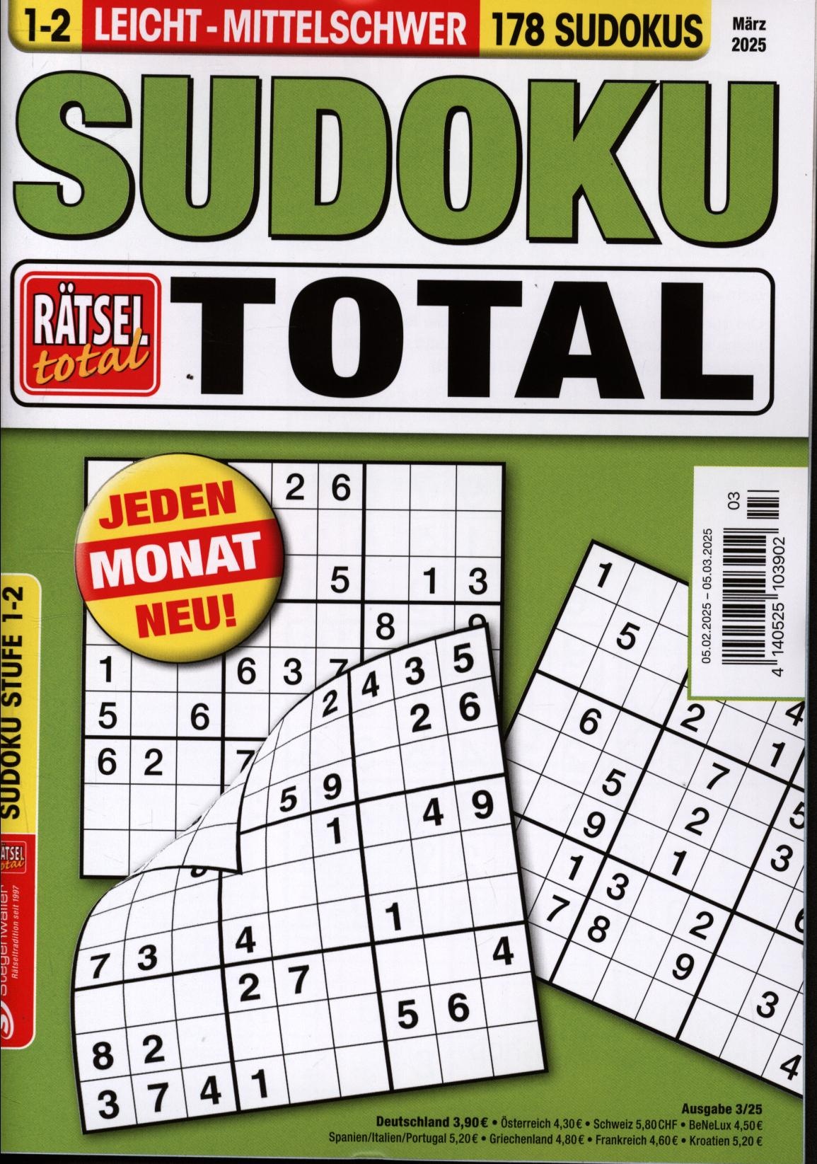 Rätsel tot.SudokuTotal1-2 3/2025