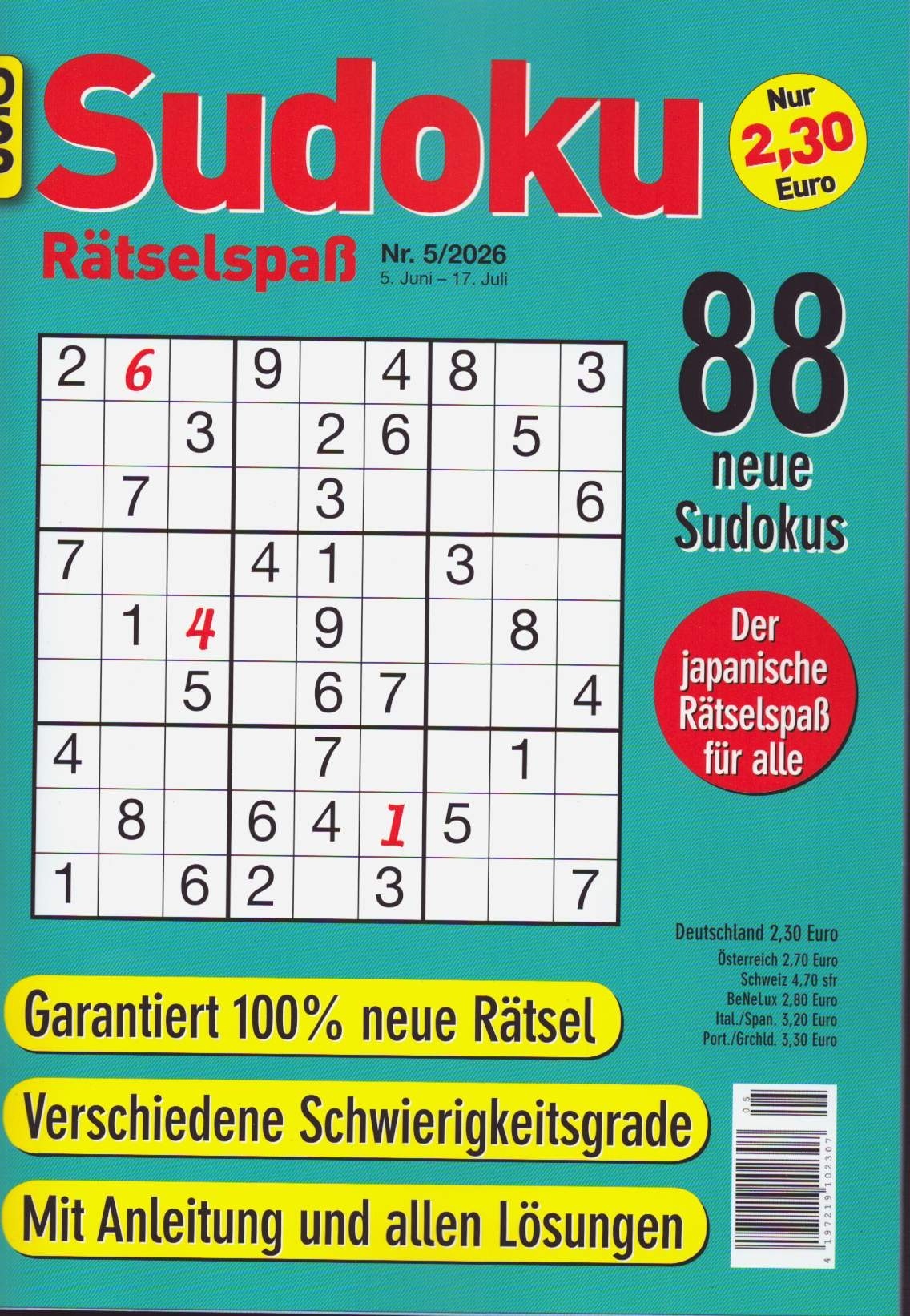 SUDOKU RÄTSELSPASS 5/2026