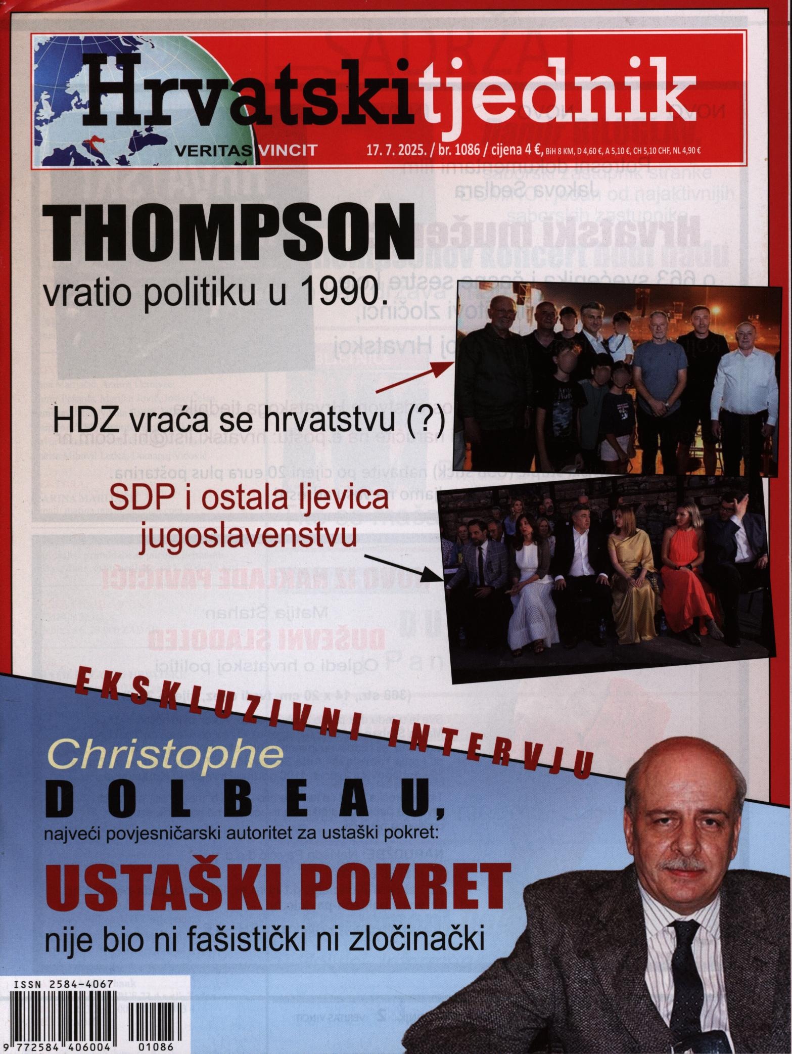 HRVATSKI TJEDNIK 1086/2025