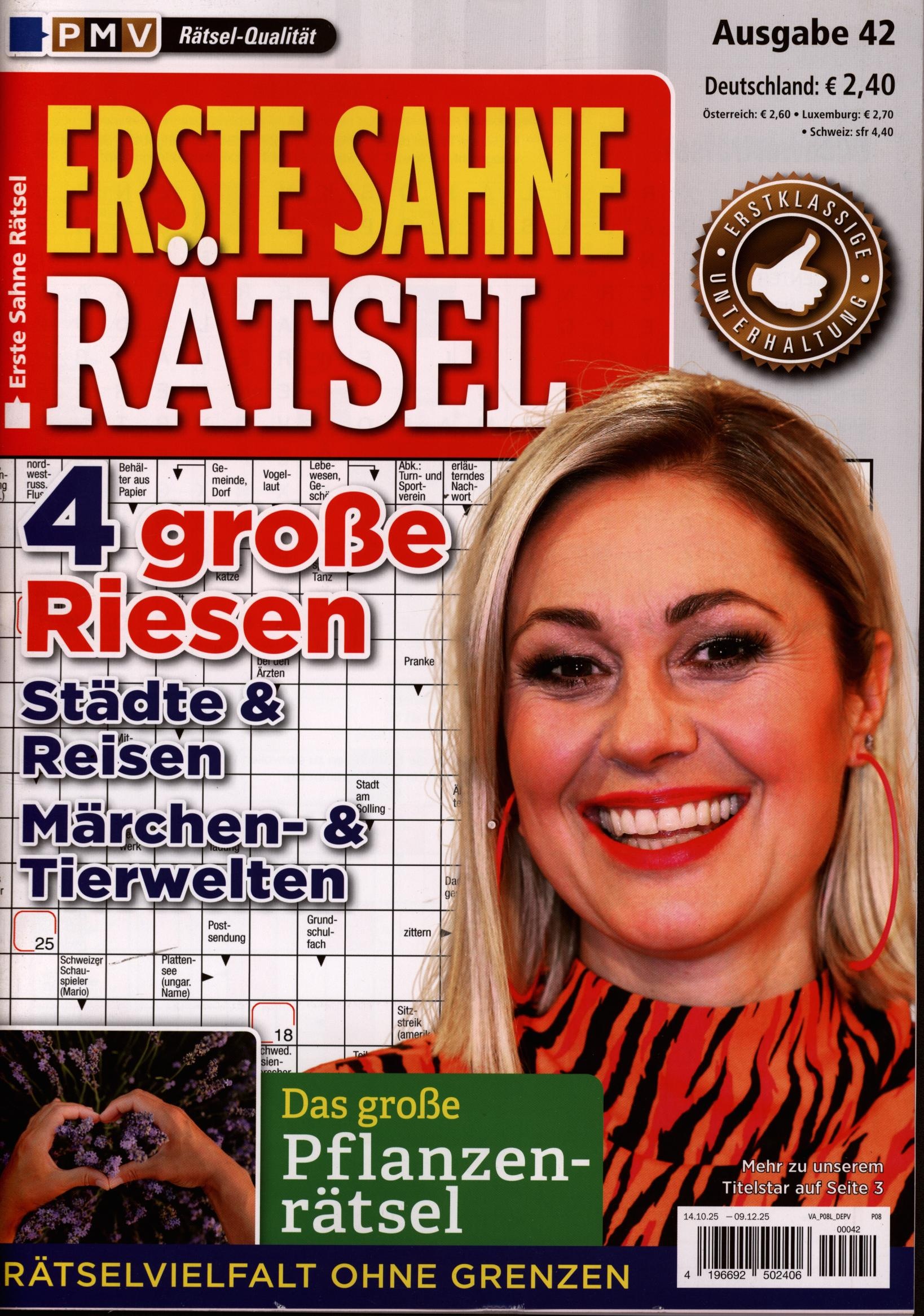 Erste Sahne Rätsel 42/2025