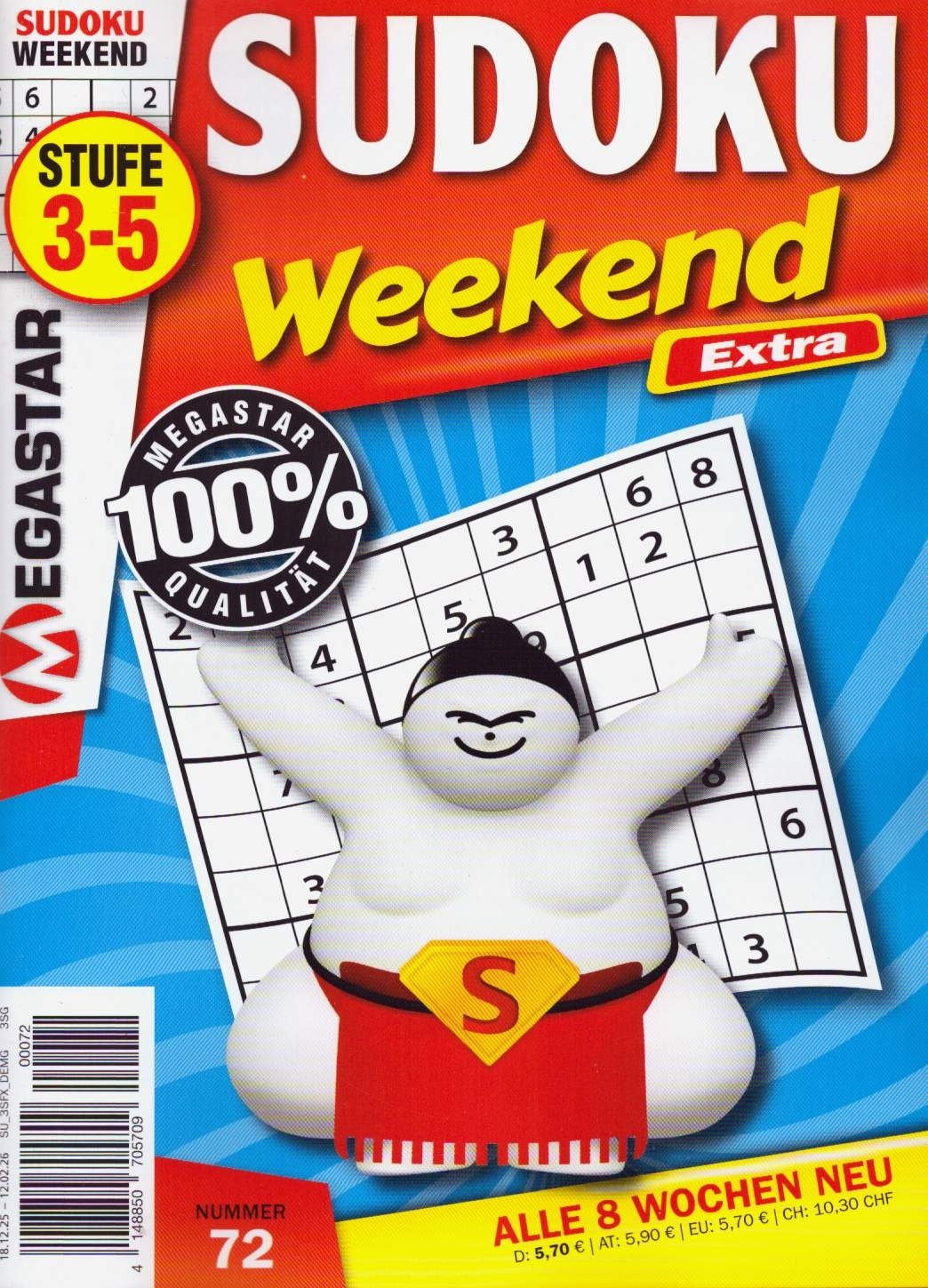 Sudoku Weekend Extra 72/2025