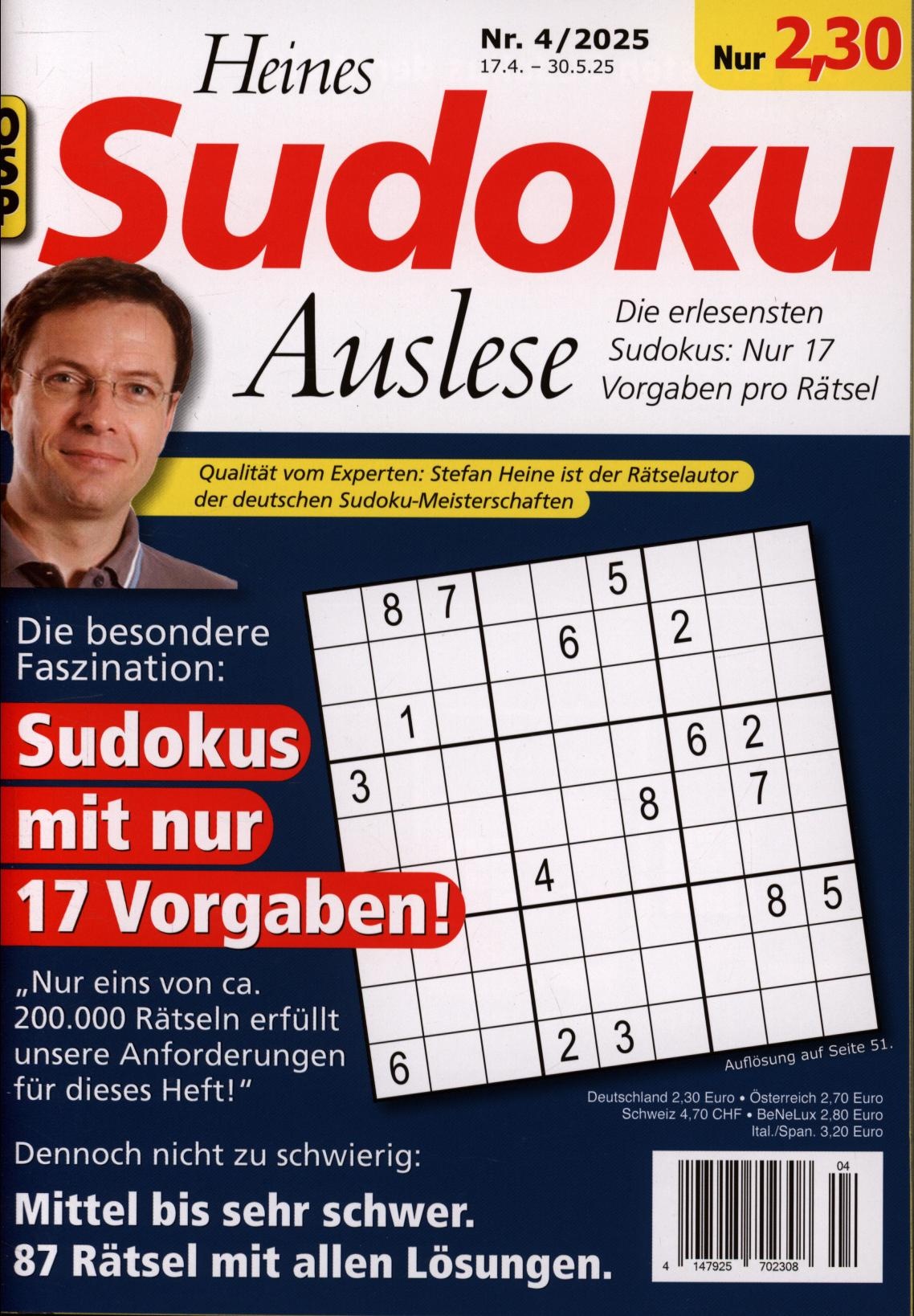 HEINES SUDOKU AUSLESE 4/2025