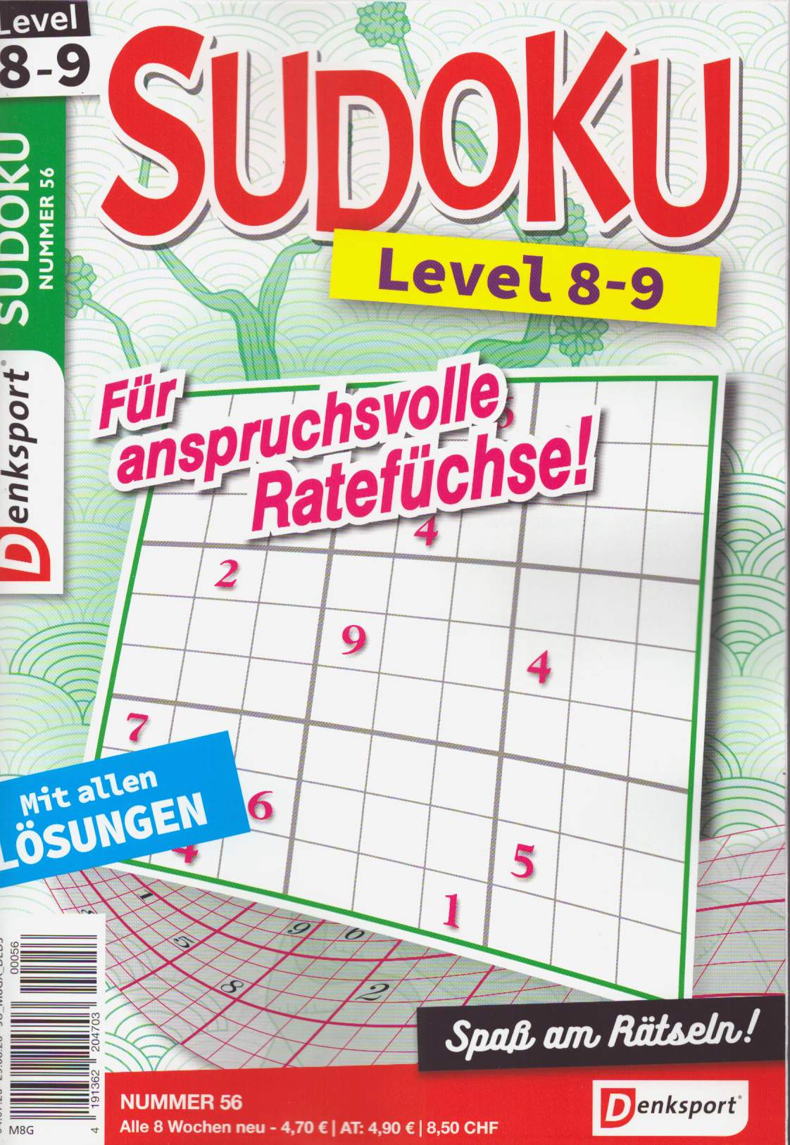 Denksport Sudoku Level 8-9 56/2026