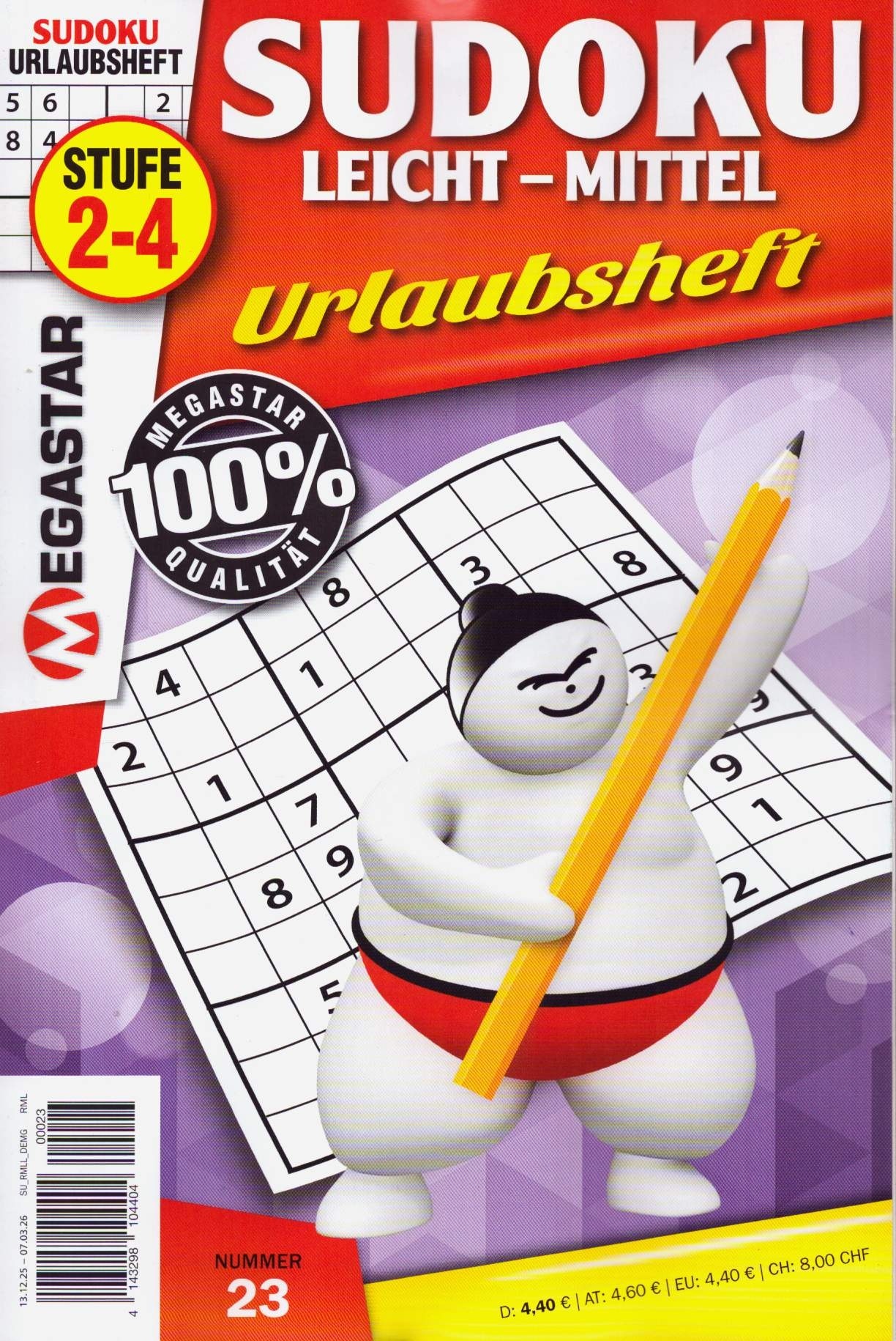Megastar Sudoku Leicht-Mittel 23/2026