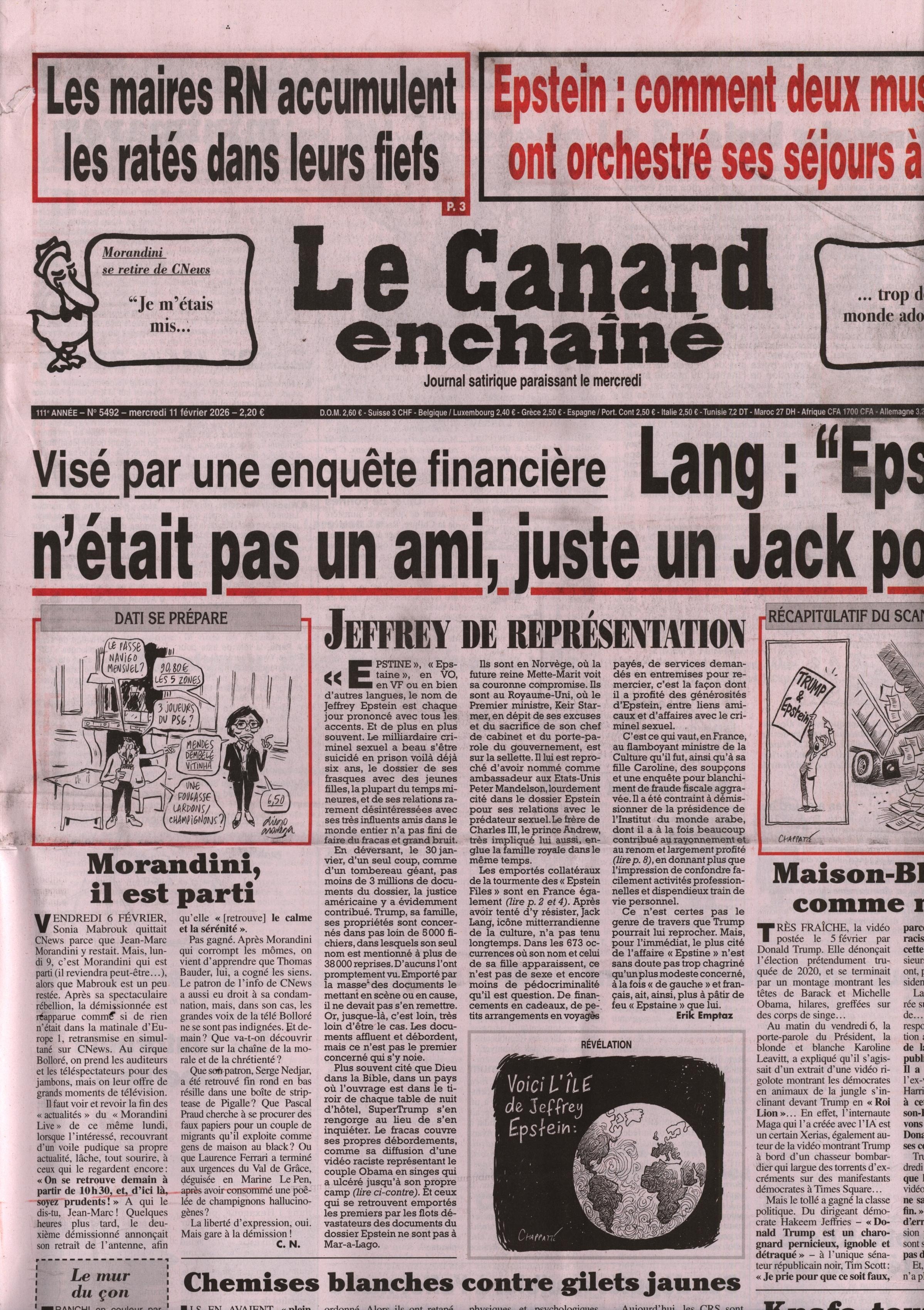 Le Canard enchaîné 5492/2026