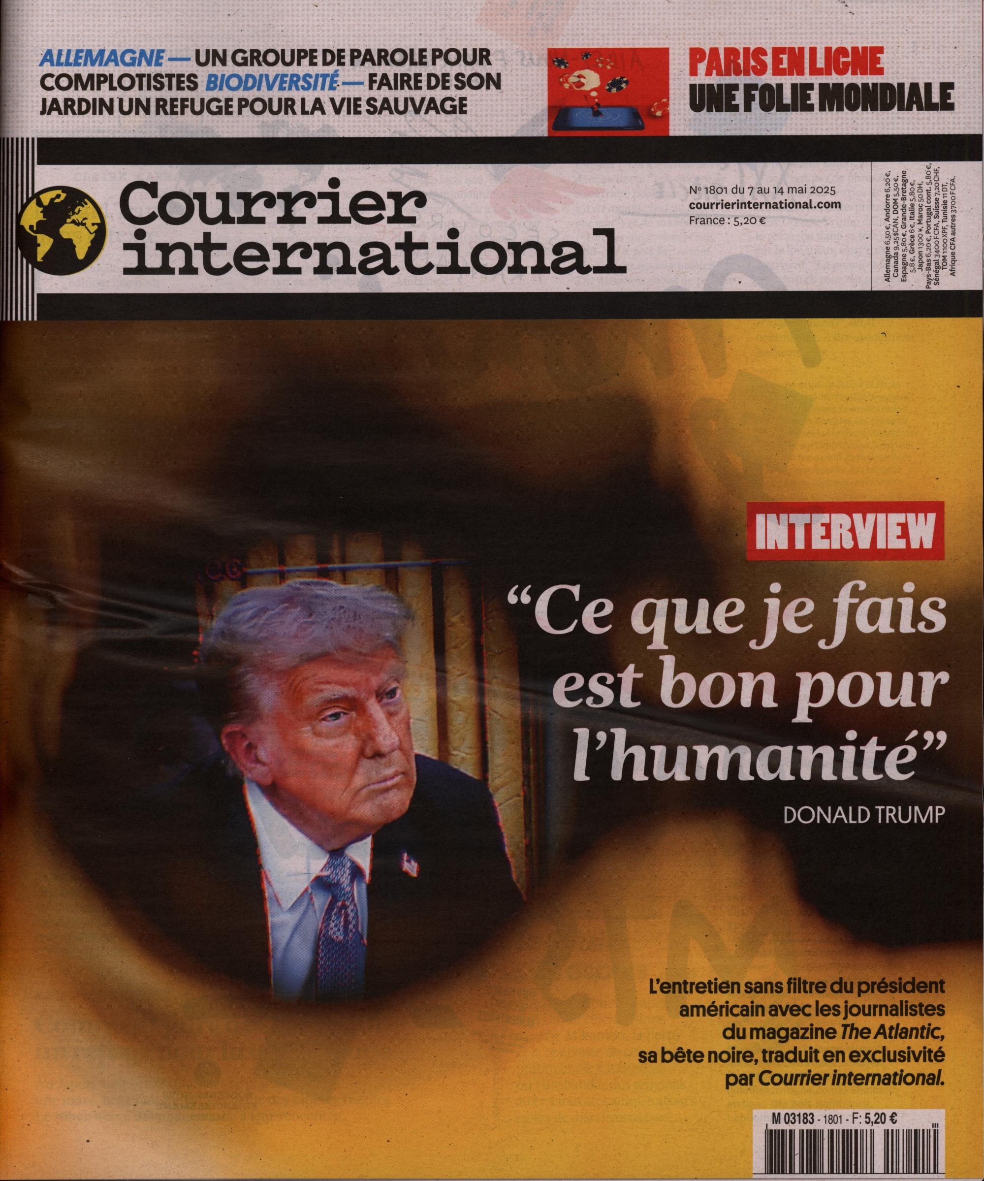 Courrier international 1801/2025